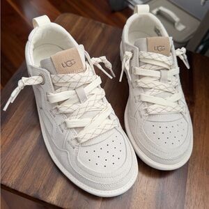 UGG Beige Lace-Up Sneakers